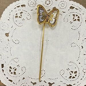 Trifari Gold and Silver Butterfly Brooch